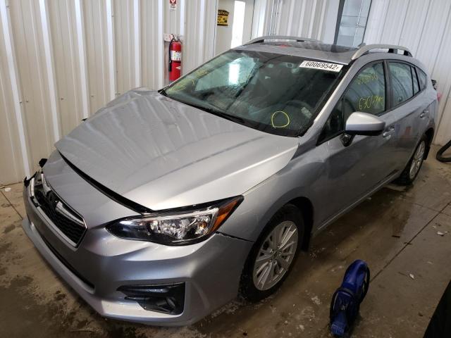 4S3GTAD65J3704639 - 2018 SUBARU IMPREZA PR SILVER photo 2