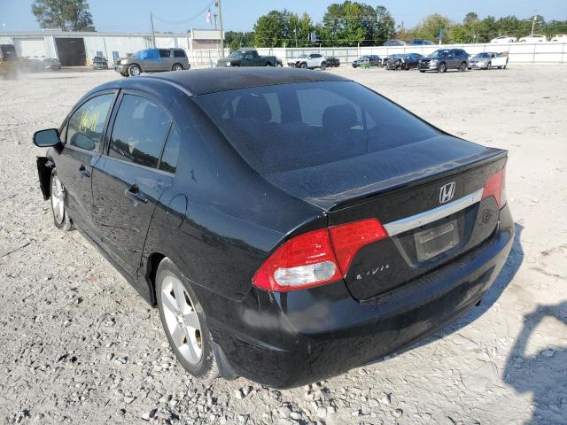 2HGFA16679H336473 - 2009 HONDA CIVIC LX-S أسود صورة 3