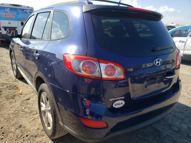 5NMSK4AG9AH388806 - 2010 HYUNDAI SANTA FE L PURPLE photo 3