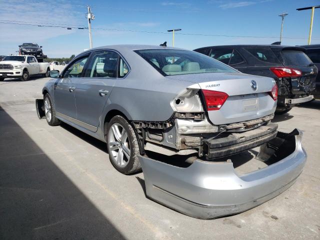 1VWCN7A3XDC011234 - 2013 VOLKSWAGEN PASSAT SEL SILVER photo 3