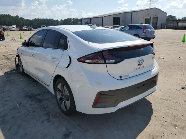 KMHC85LC9LU216088 - 2020 HYUNDAI IONIQ SEL WHITE photo 3