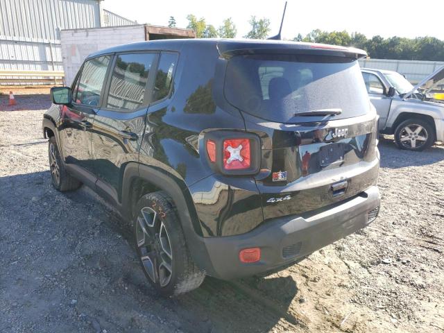 ZACNJDAB2MPM53589 - 2021 JEEP RENEGADE S BLACK photo 3