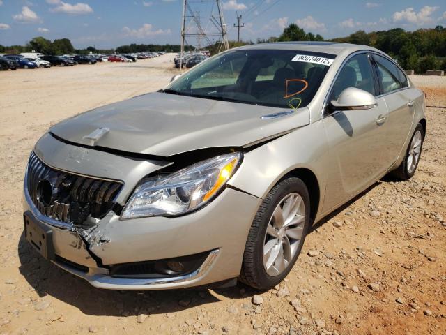 2G4GK5EX8F9123972 - 2015 BUICK REGAL GOLD photo 2