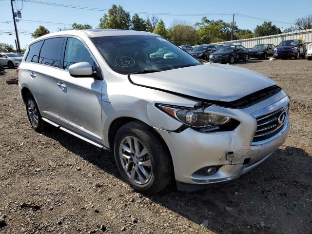 5N1CL0MM9EC512701 - 2014 INFINITI QX60 HYBRI SILVER photo 1