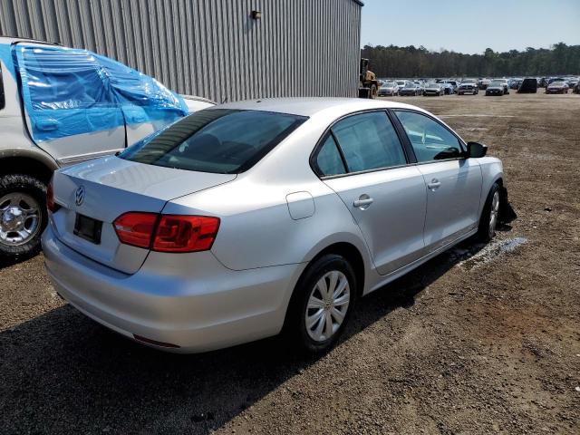 3VW2K7AJ8DM268605 - 2013 VOLKSWAGEN JETTA BASE SILVER photo 4