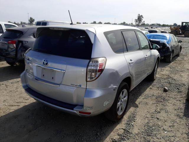 2T3YL4DV6CW001161 - 2012 TOYOTA RAV4 EV SILVER photo 4