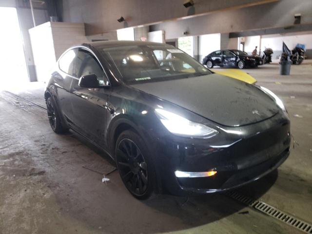 5YJYGDEE7MF100131 - 2021 TESLA MODEL Y أسود صورة 1