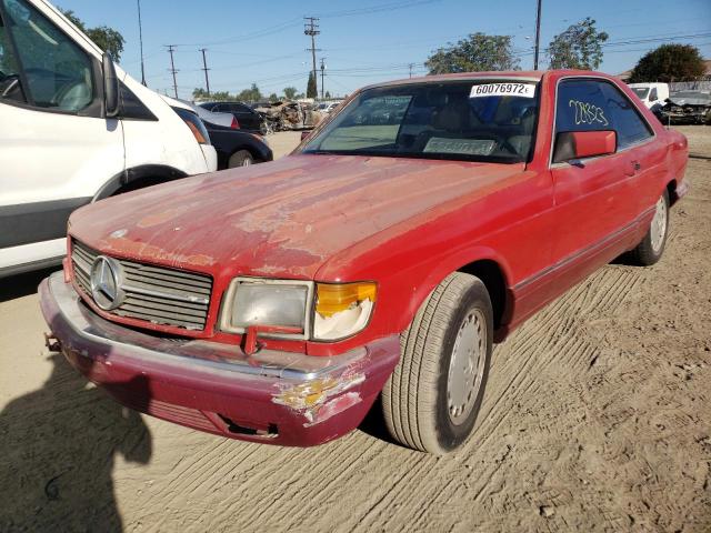 WDBCA45D4JA389006 - 1988 MERCEDES-BENZ 560 SEC RED photo 2