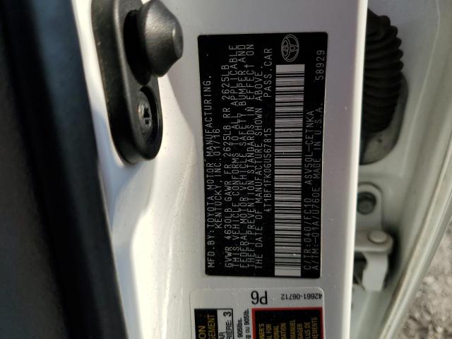 4T1BF1FK0GU567815 - 2016 TOYOTA CAMRY LE A Ақ фото 10