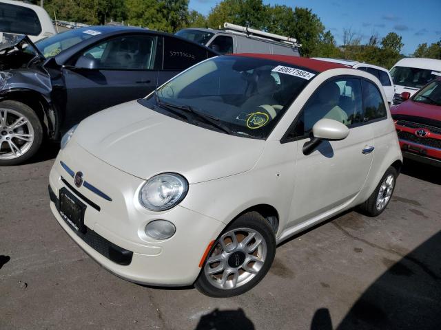 3C3CFFDR4ET239945 - 2014 FIAT 500 POP WHITE photo 2