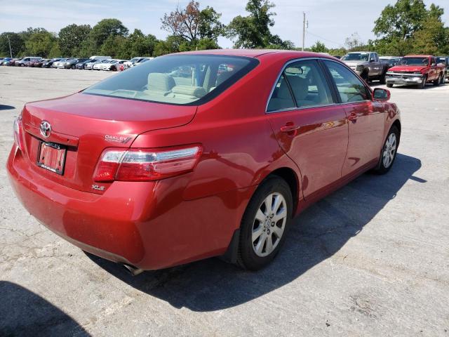 4T1BE46K47U061733 - 2007 TOYOTA CAMRY CE RED photo 4
