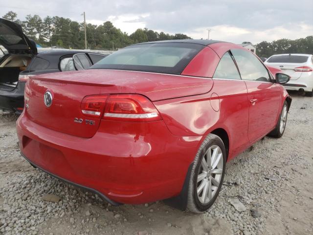 WVWBW8AH4DV003731 - 2013 VOLKSWAGEN EOS KOMFOR 红色 照片 4