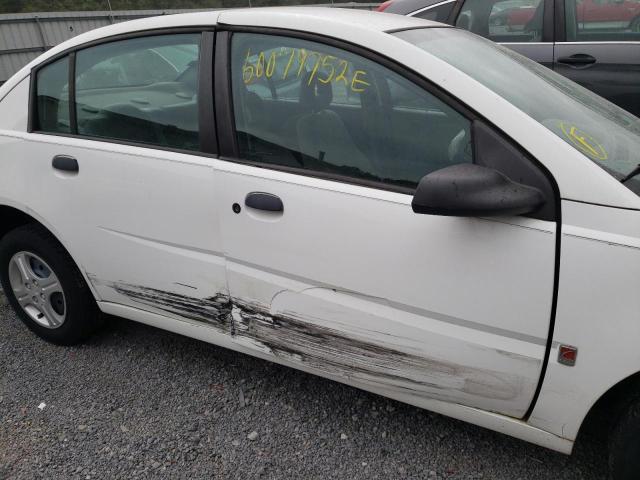 1G8AF52F85Z112088 - 2005 SATURN ION LEVEL WHITE photo 9