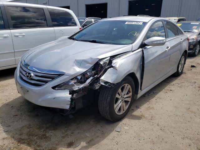 5NPEB4ACXEH856397 - 2014 HYUNDAI SONATA GLS SILVER photo 2