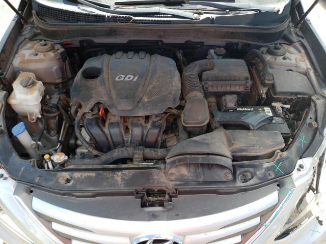 5NPEB4ACXEH856397 - 2014 HYUNDAI SONATA GLS SILVER photo 7