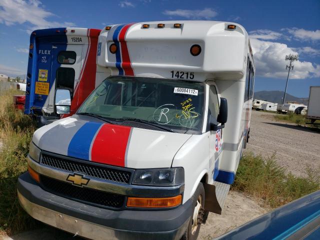 1GB6G5BL3F1113104 - 2015 CHEVROLET EXPRESS G4 WHITE photo 2