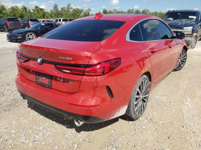 WBA73AK06L7G04527 - 2020 BMW 228XI RED photo 4