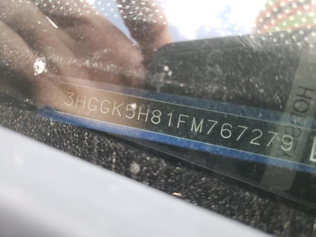 3HGGK5H81FM767279 - 2015 HONDA FIT EX BLUE photo 10