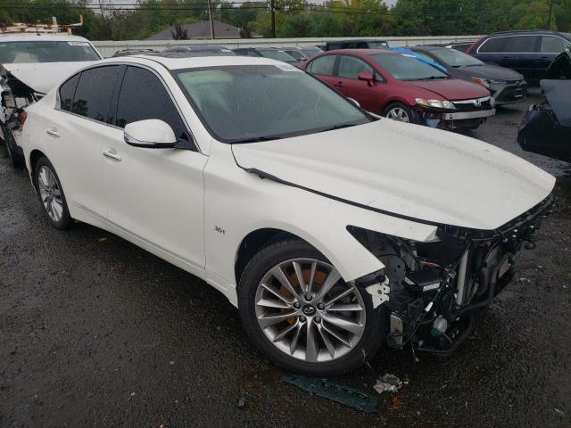 JN1EV7AR3KM552619 - 2019 INFINITI Q50 LUXE WHITE photo 1