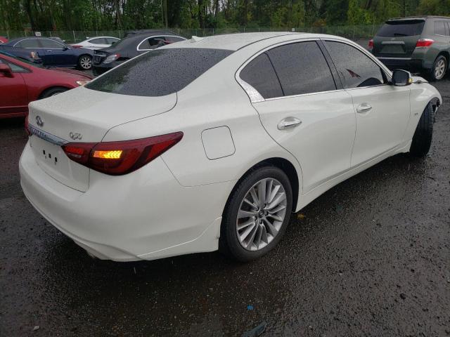 JN1EV7AR3KM552619 - 2019 INFINITI Q50 LUXE WHITE photo 4