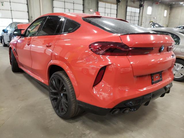 5YMCY0C00N9M68841 - 2022 BMW X6 M RED photo 3