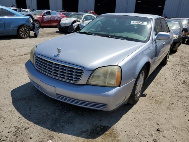 1G6KD54Y14U231162 - 2004 CADILLAC DEVILLE BLUE photo 2