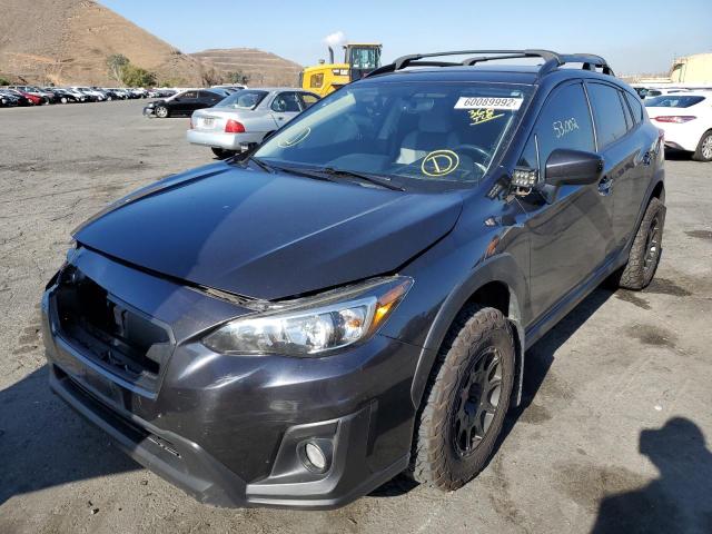 JF2GTABC0JG352573 - 2018 SUBARU CROSSTREK CHARCOAL photo 2