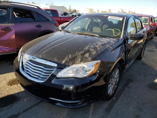 1C3CCBAB9CN202962 - 2012 CHRYSLER 200 BLACK photo 2