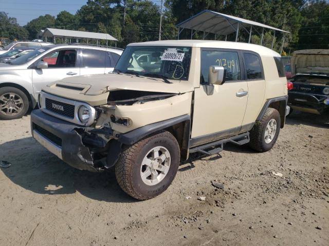 JTEBU11F580105856 - 2008 TOYOTA FJ CRUISER BEIGE photo 2