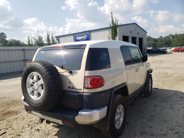 JTEBU11F580105856 - 2008 TOYOTA FJ CRUISER BEIGE photo 4