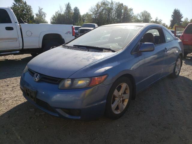 2HGFG12827H545235 - 2007 HONDA CIVIC EX BLUE photo 2