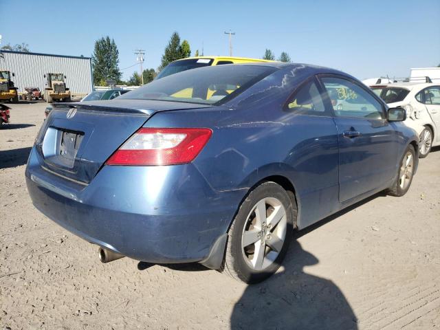 2HGFG12827H545235 - 2007 HONDA CIVIC EX BLUE photo 4