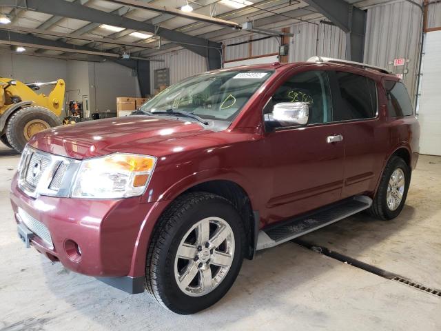 5N1AA0NC7AN614290 - 2010 NISSAN ARMADA SE BURGUNDY photo 2