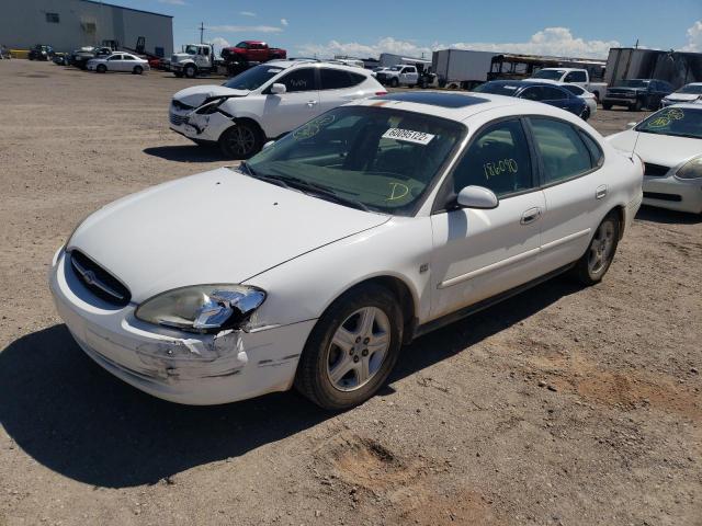 1FAFP56S4YG127001 - 2000 FORD TAURUS LX WHITE photo 2