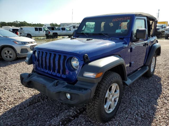 1C4GJXAN6JW224659 - 2018 JEEP WRANGLER S BLUE photo 2