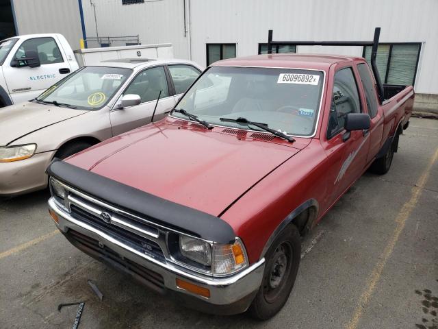 JT4VN93D0P5036486 - 1993 TOYOTA PICKUP 1/2 BURGUNDY photo 2