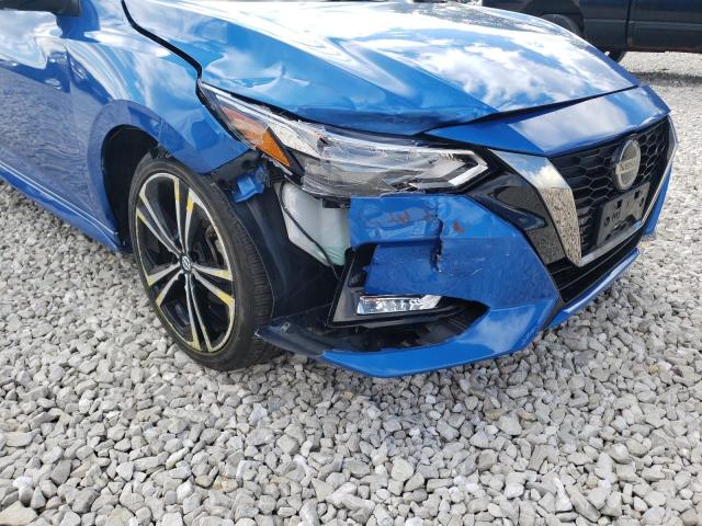 3N1AB8DV3LY288550 - 2020 NISSAN SENTRA SR BLUE photo 9