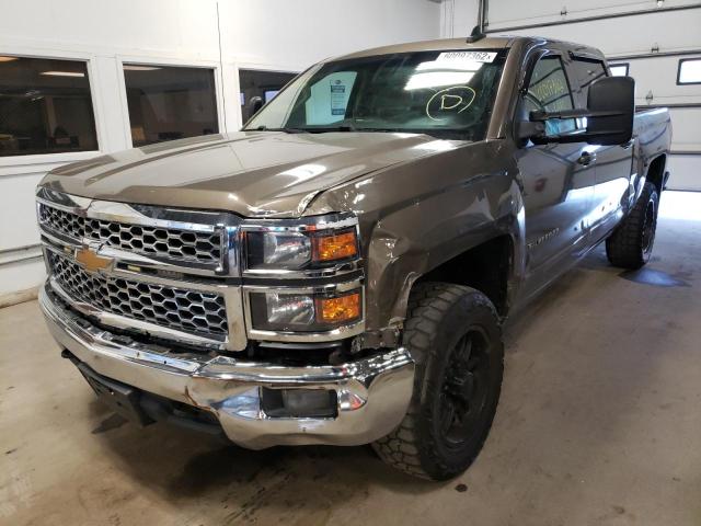 3GCUKRECXFG354423 - 2015 CHEVROLET SILVERADO BROWN photo 2