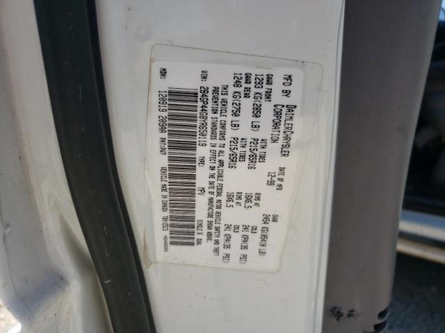 2B4GP44G8YR650119 - 2000 DODGE CARAVAN WHITE photo 10