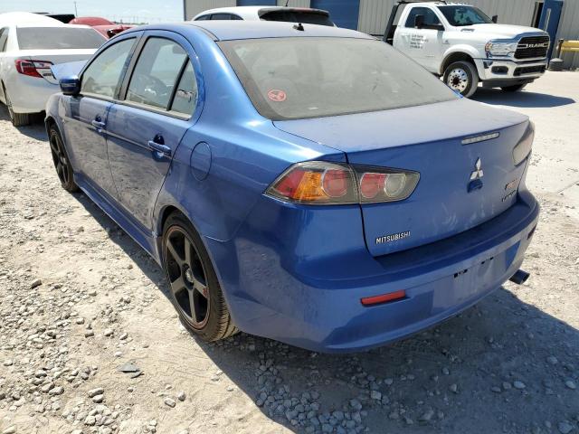 JA32U2FU8HU010782 - 2017 MITSUBISHI LANCER ES BLUE photo 3