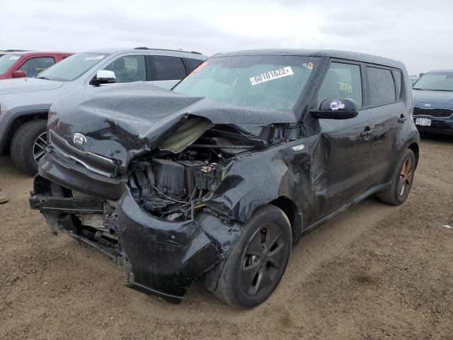 KNDJN2A20E7074793 - 2014 KIA SOUL BLACK photo 2