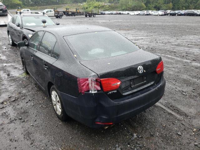 3VW2K7AJXDM264247 - 2013 VOLKSWAGEN JETTA BASE BLACK photo 3