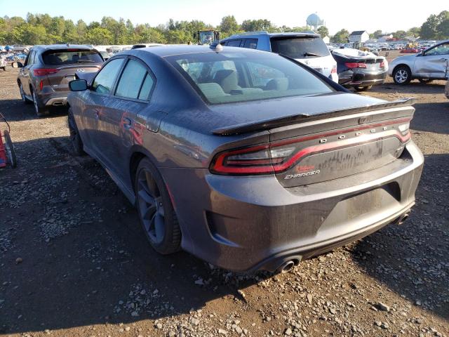 2C3CDXHG1KH507827 - 2019 DODGE CHARGER GT GRAY photo 3