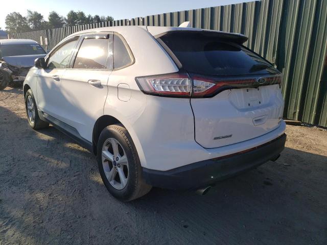 2FMPK3G9XGBC20572 - 2016 FORD EDGE SE WHITE photo 3