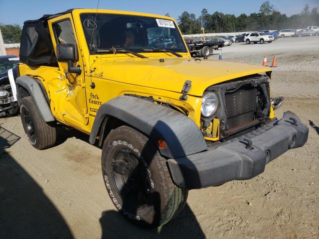 1C4AJWAGXFL576105 - 2015 JEEP WRANGLER S YELLOW photo 1
