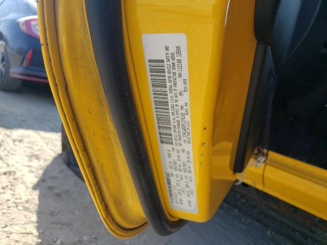 1C4AJWAGXFL576105 - 2015 JEEP WRANGLER S YELLOW photo 10