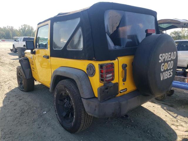 1C4AJWAGXFL576105 - 2015 JEEP WRANGLER S YELLOW photo 3