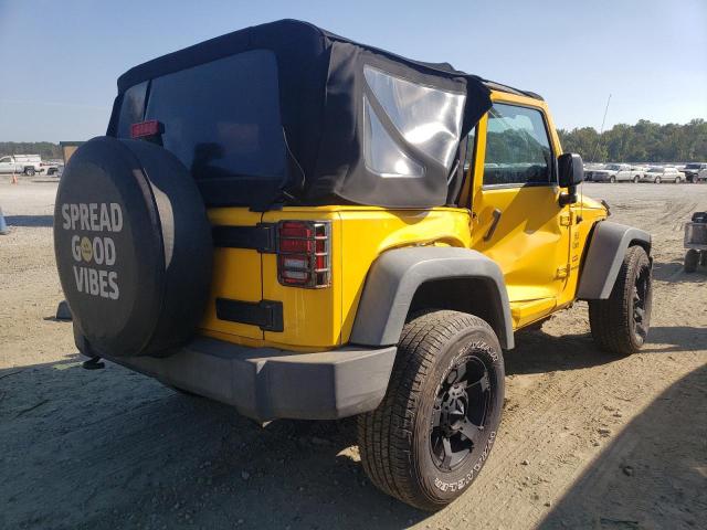 1C4AJWAGXFL576105 - 2015 JEEP WRANGLER S YELLOW photo 4