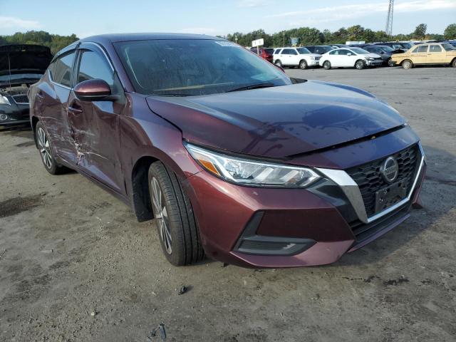 3N1AB8CV4MY270478 - 2021 NISSAN SENTRA SV BURGUNDY photo 1