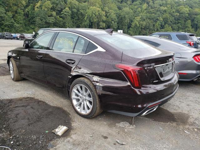 1G6DX5RK7M0107909 - 2021 CADILLAC CT5 LUXURY PURPLE photo 3